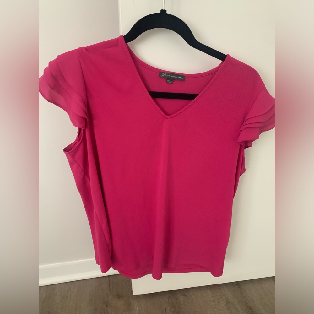 Adrianna papell pink blouse